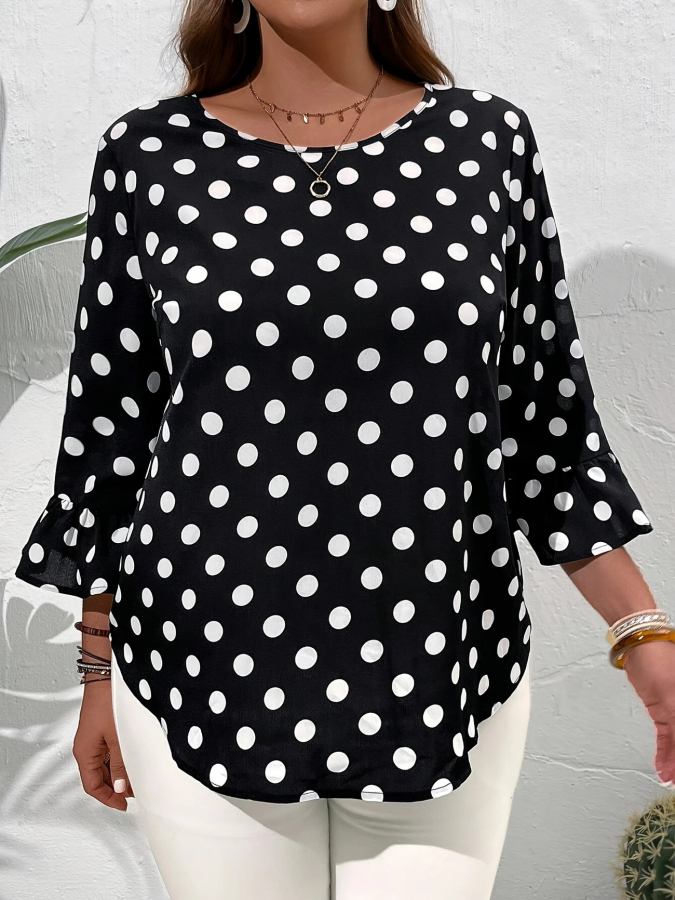 Elegantná blúzka plus size MONY