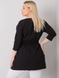 Bavlnená plus size tunika s viazaním v páse Tula 