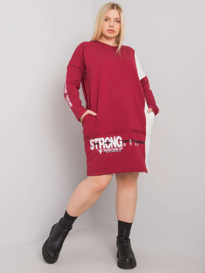 Dámska bavlnená tunika plus size Eleasha