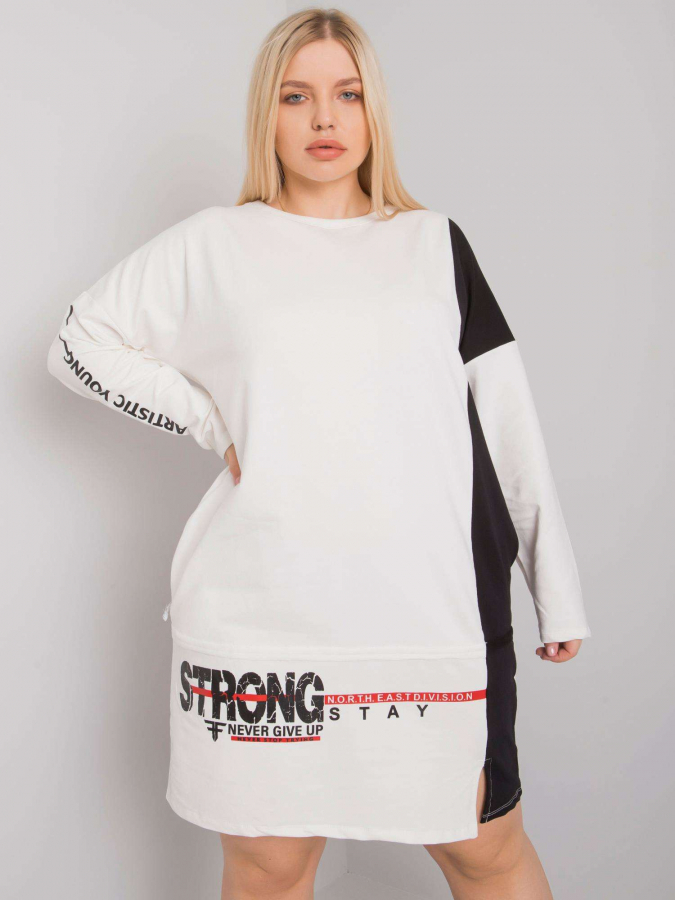 Dámska bavlnená tunika plus size Eleasha