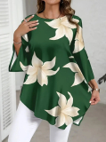 Elegantná asymetrická tunika plus size MANISA