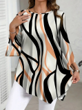 Elegantná asymetrická  tunika plus size Mony