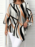 Elegantná asymetrická  tunika plus size Mony