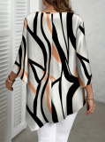 Elegantná asymetrická  tunika plus size Mony
