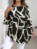 Elegantná asymetrická  tunika plus size PRINCILA