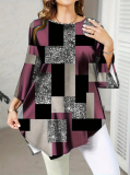 Elegantná asymetrická  tunika plus size WALENTA