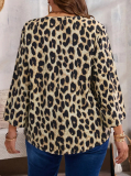 Elegantná blúzka tigrova plus size CATIA