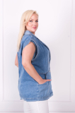 Dámska džínsová vesta Plus size Bevella