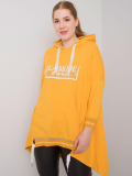Predĺžená asymetrická bavlnená mikina pre plus size Belisa 